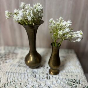 Elegant Brass Vases Small